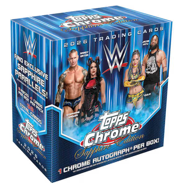 2026 Topps Chrome® WWE Sapphire - Hobby Box
