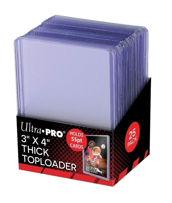 Ultra Pro 3" x 4" Clear Action Packed 55PT Toploaders (25ct)
