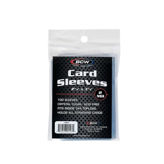 BCW Card Sleeves (100 Sleeves)